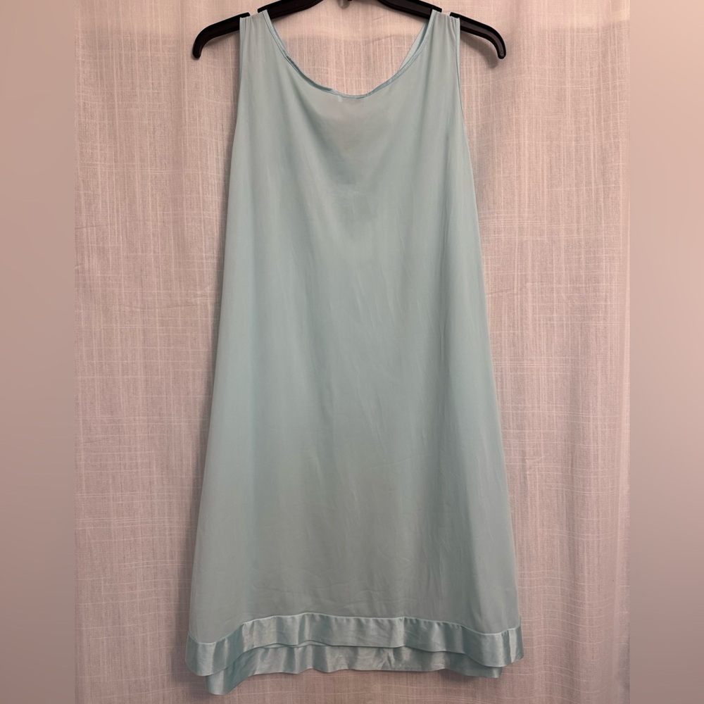 Vanity Fair Vintage Light Blue V-Neck Nightgown Size XL - Picture 3 of 6